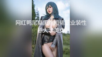 网红鸭尾猫黑丝短裙职业装性感大学美女