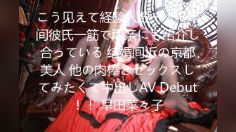 こう见えて経験人数一人 8年间彼氏一筋で両亲にも绍介し合っている 结婚间近の京都美人 他の肉棒とセックスしてみたくて中出しAV Debut！！ 早田菜々子