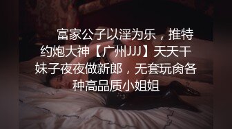 ❤️富家公子以淫为乐，推特约炮大神【广州JJJ】天天干妹子夜夜做新郎，无套玩肏各种高品质小姐姐