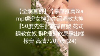 【全網首發】【豪華推薦&amp虐戀女神】牛逼調教大神『50度先生』震撼首發 花式調教女奴 群P插針飲尿露出樣樣齊 高清720P版 (24)