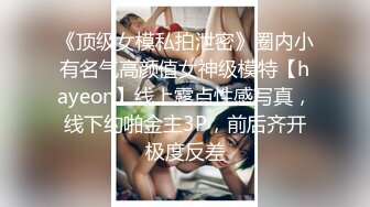 《顶级女模私拍泄密》圈内小有名气高颜值女神级模特【hayeon】线上露点性感写真，线下约啪金主3P，前后齐开极度反差