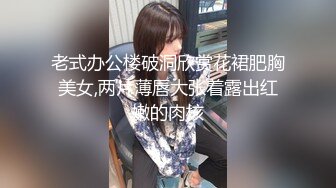 老式办公楼破洞欣赏花裙肥胸美女,两片薄唇大张着露出红嫩的肉核