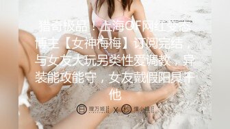 猎奇极品！上海OF网红变态博主【女神梅梅】订阅完结，与女友大玩另类性爱调教，异装能攻能守，女友戴假阳具干他